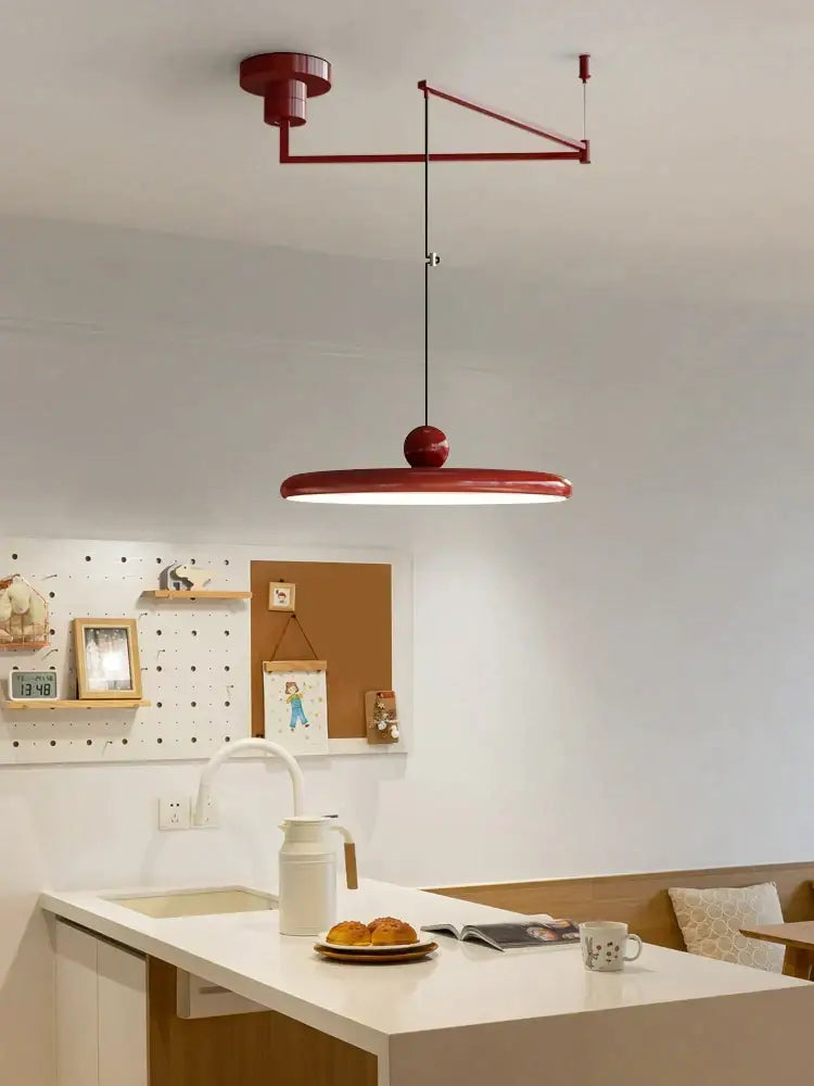 Modern green & red colorful metal led pendant light kitchen