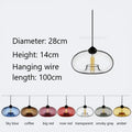 Modern hand blown colorful stained glass pendant lights kitchen decor