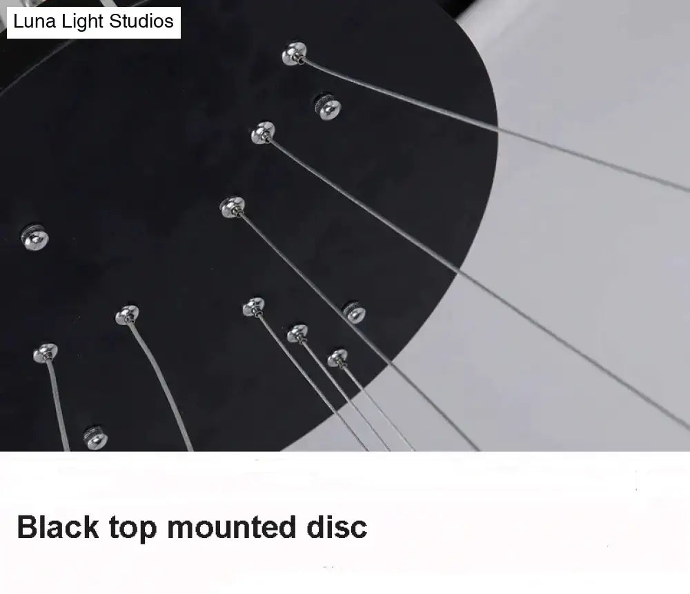 Modern interlocking ring led pendant lights for dining room