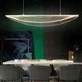 Modern leaf shaped acrylic led pendant light for dining room