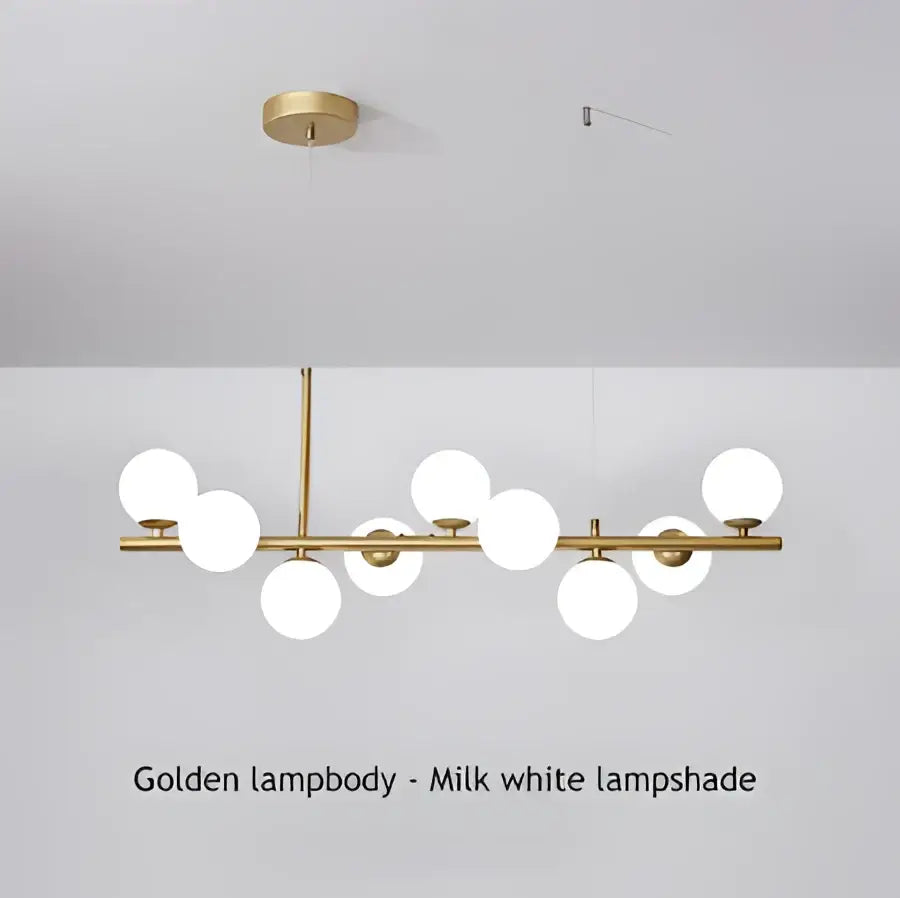 Modern LED Chandelier 9-Light Black