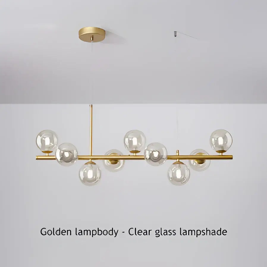 Modern LED Chandelier 9-Light Black