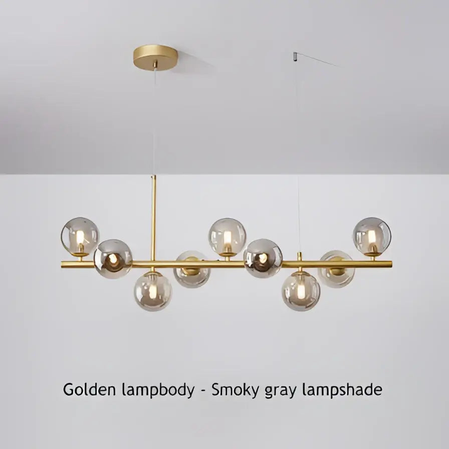 Modern LED Chandelier 9-Light Black