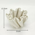 Modern light blue bud shape ceramic vase living room coral decor