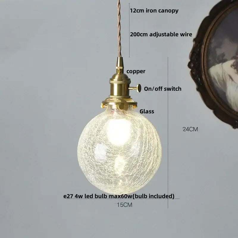 Modern lime & teal bubble glass ball pendant light – living room