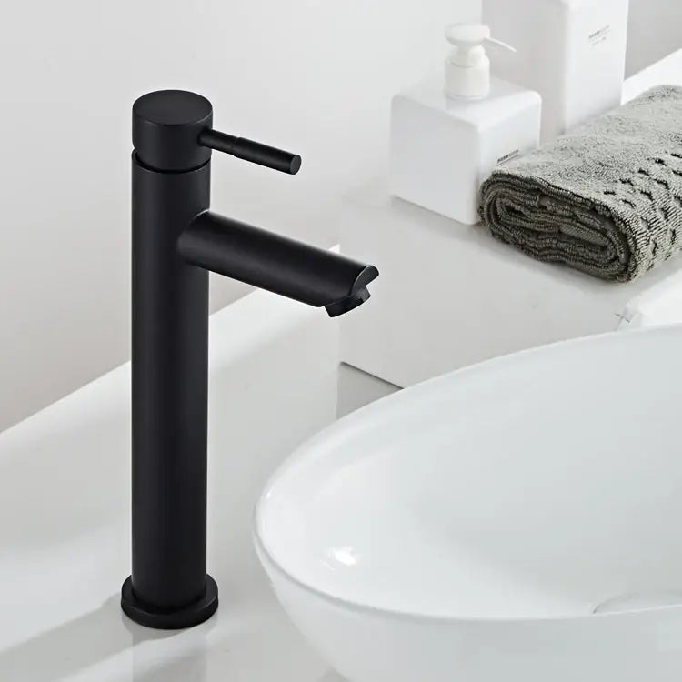 Modern matte black baking stainless basin faucet bathroom mixer