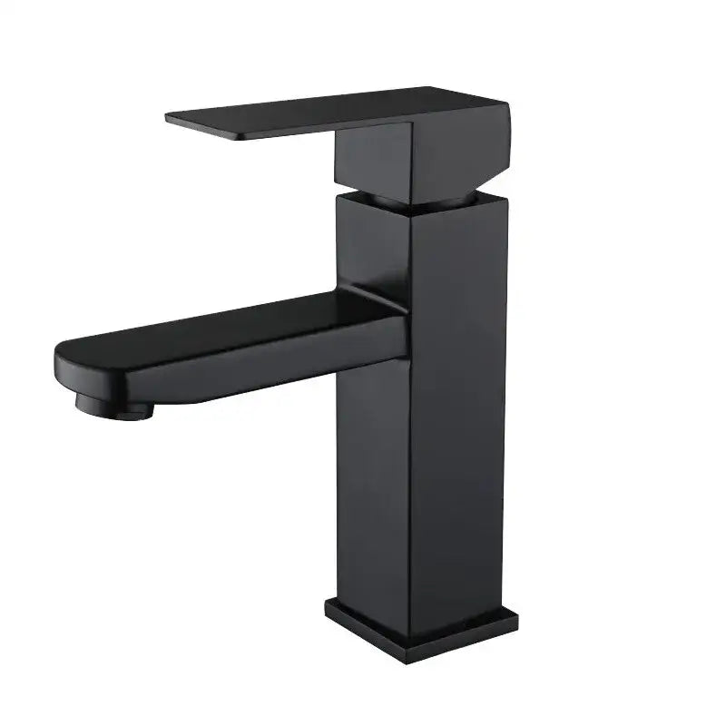 Modern matte black basin faucet bathroom hot cold mixer