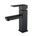 Modern matte black basin faucet bathroom single handle mixer