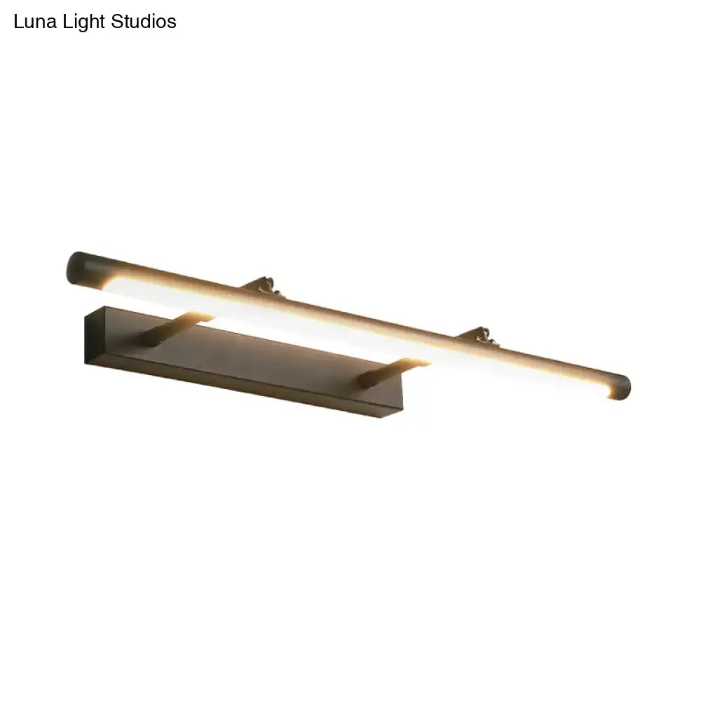 Modern matte black led wall light – restroom vanity 110v-120v
