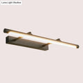 Modern matte black wall light with cylindrical design and warm white led illumination for 110v-120v restroom vanity
