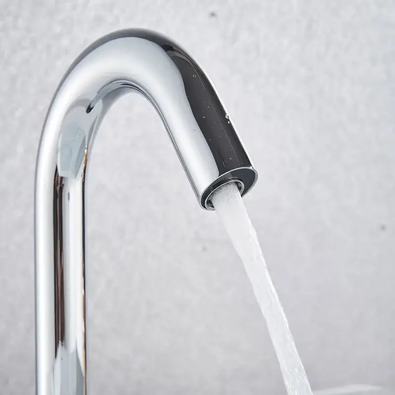 Modern matte black sensor faucet bathroom automatic basin tap