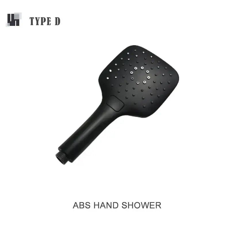Modern matte black shower slider rail set bathroom rainhead