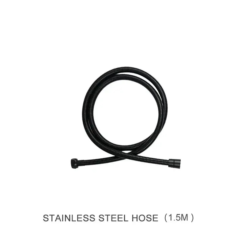 Modern matte black shower slider rail set bathroom rainhead