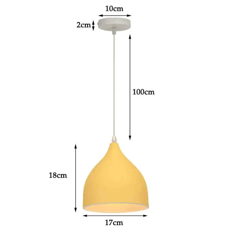 Modern matte colorful nordic pendant light for kitchen and dining room