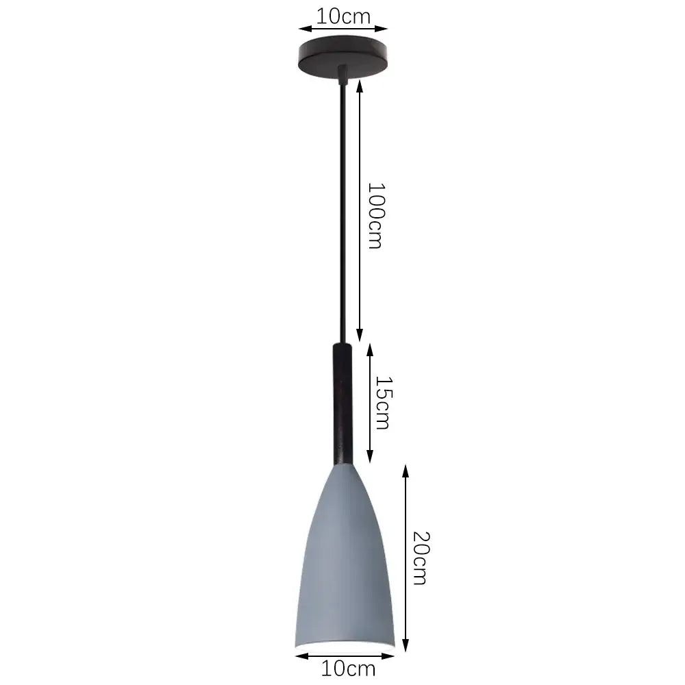 Modern matte colorful nordic pendant light for kitchen and dining room