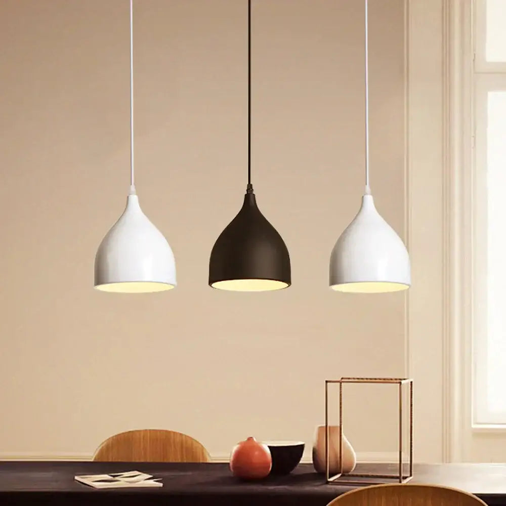 Modern matte colorful nordic pendant light for kitchen and dining room
