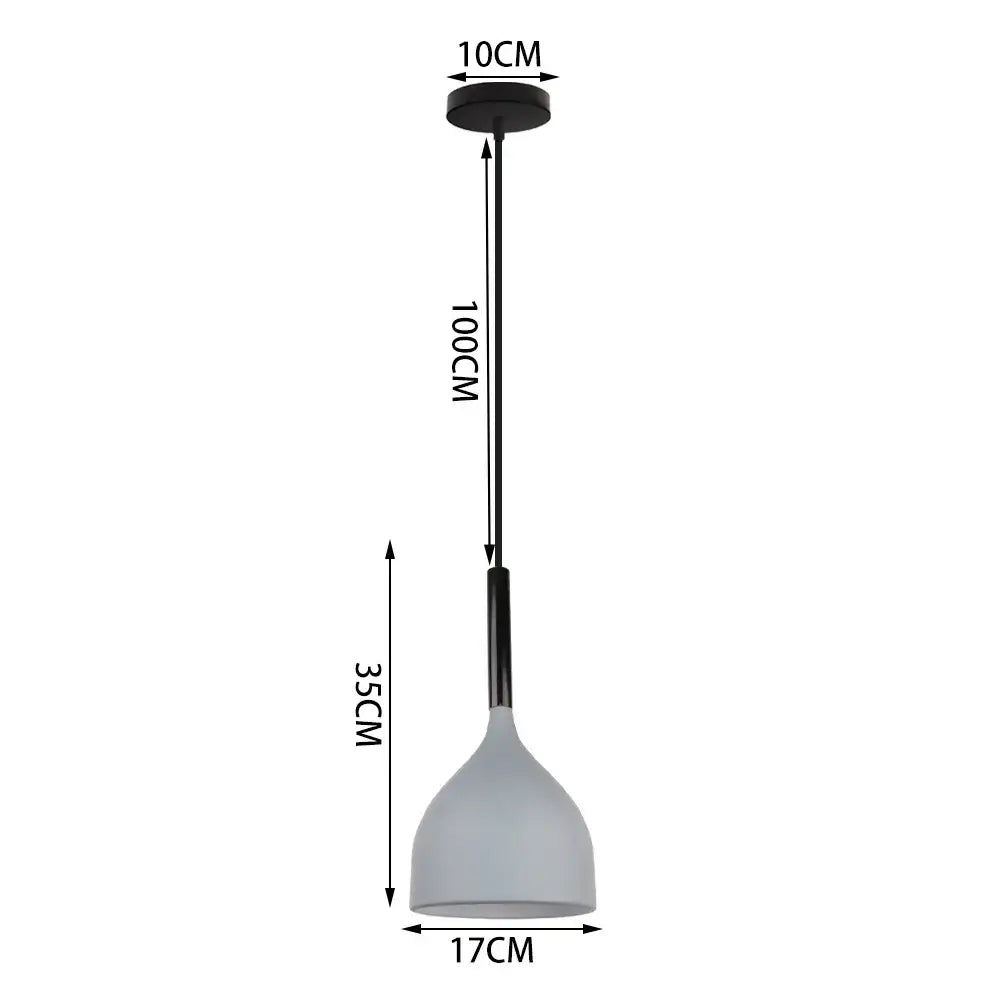 Modern matte colorful nordic pendant light for kitchen and dining room