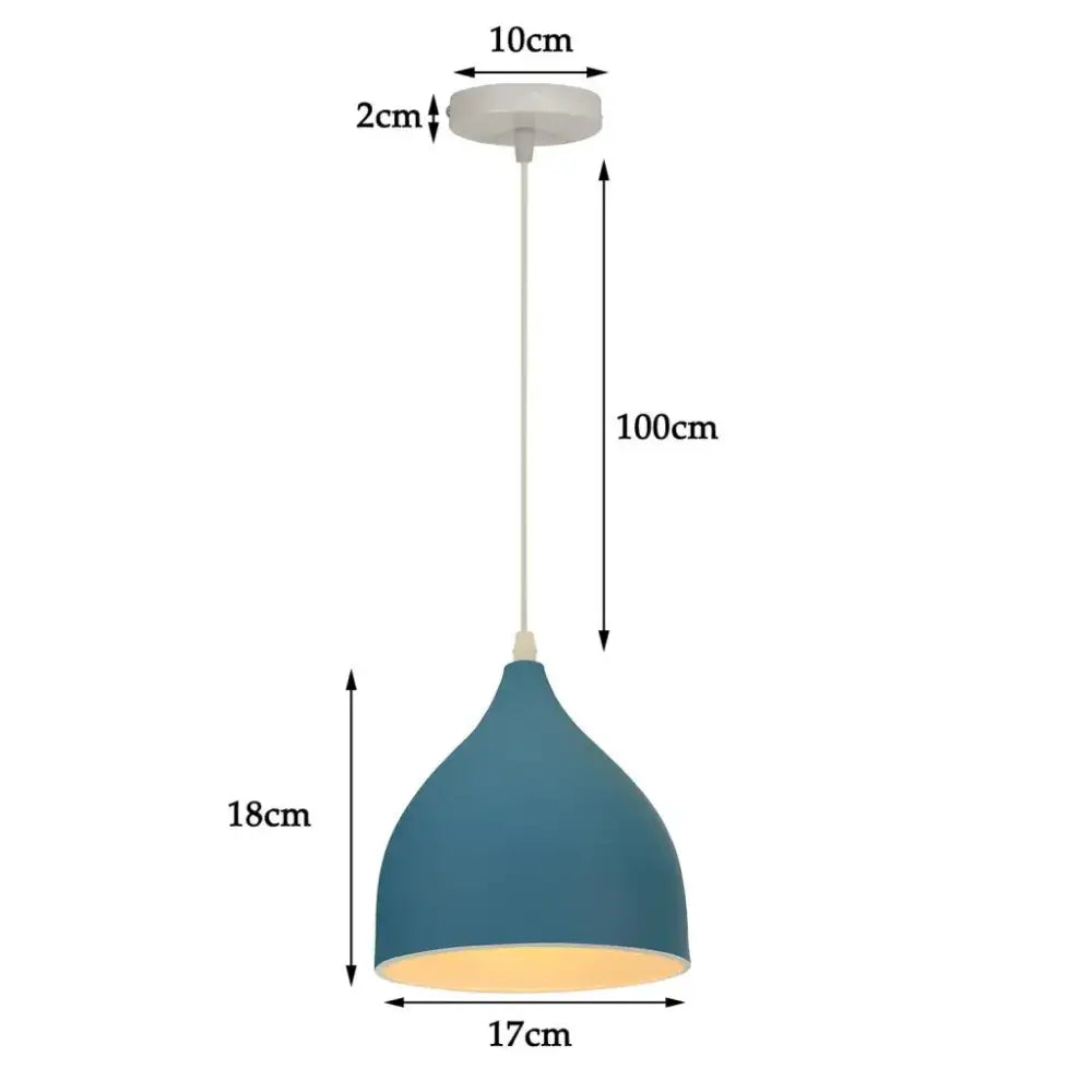 Modern matte colorful nordic pendant light for kitchen and dining room