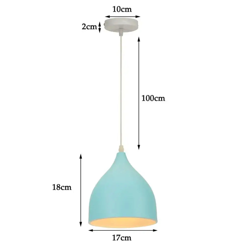 Modern matte colorful nordic pendant light for kitchen and dining room