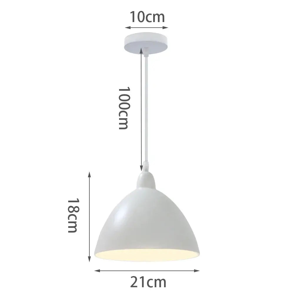 Modern matte colorful nordic pendant light for kitchen and dining room