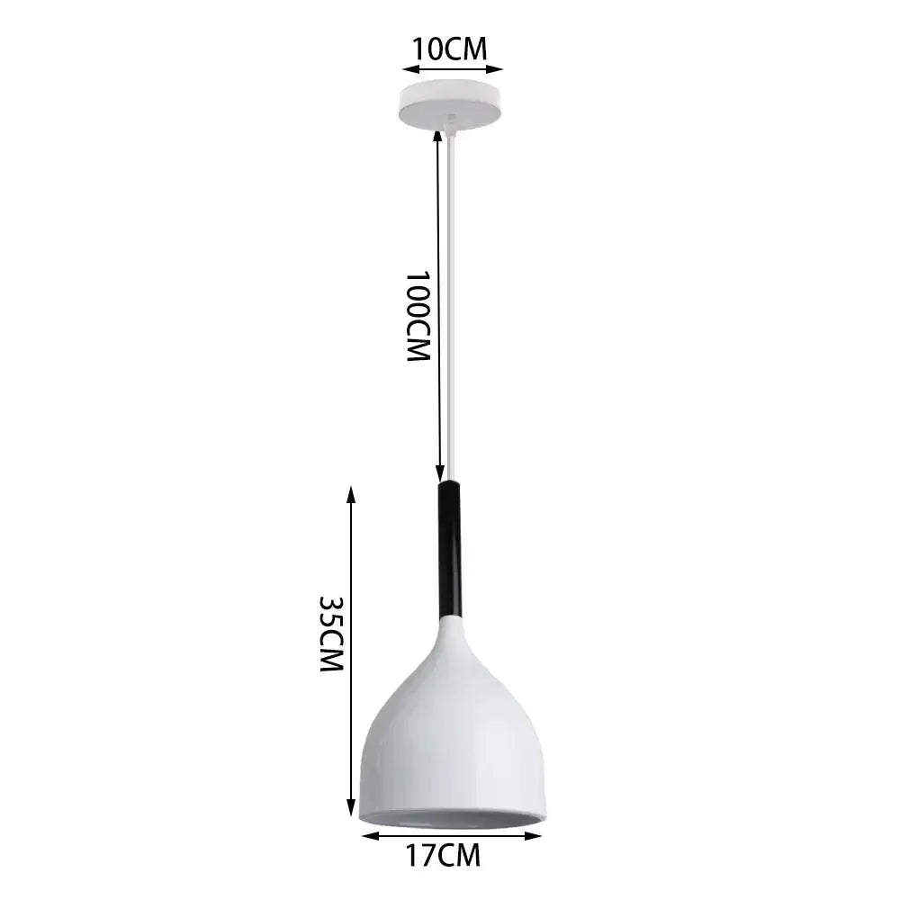 Modern matte colorful nordic pendant light for kitchen and dining room
