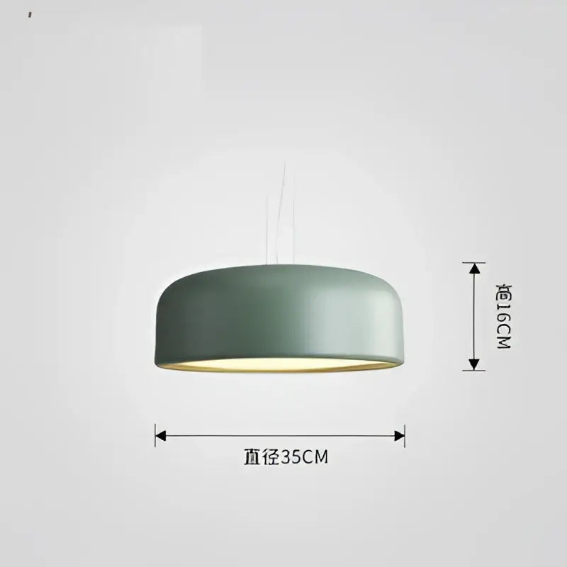 Modern matte green macaron ceiling chandelier living room light