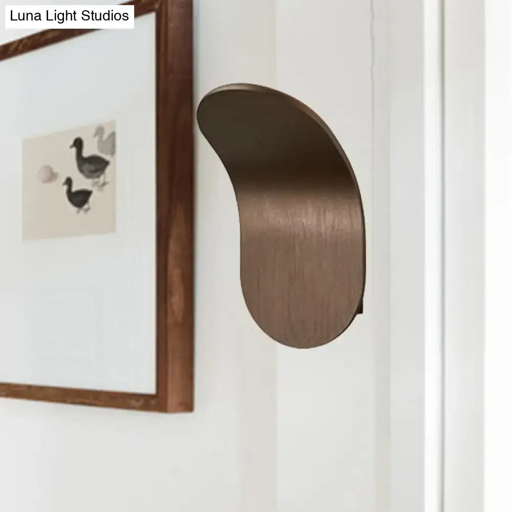 Modern metal bracket wall light – bedroom black gold coffee finish