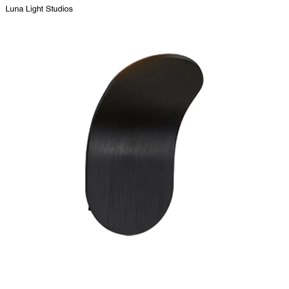 Modern metal bracket wall light – bedroom black gold coffee finish
