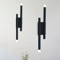 Modern minimalist black led wall lamp with sleek design and glowing white led light options for hallways