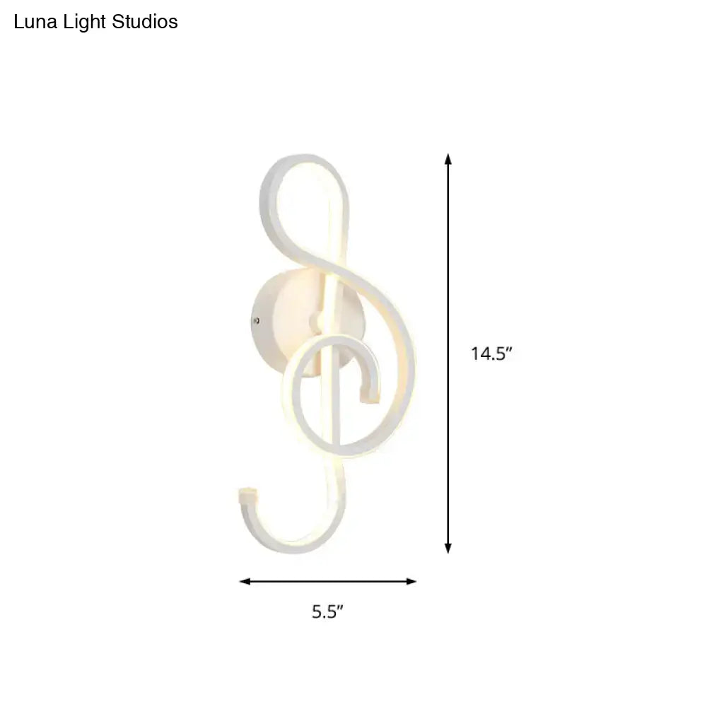 Modern minimalist black & white led ring sconce – bedroom wall light