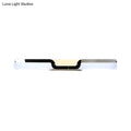 Modern minimalist black & white vanity sconce light bathroom warm white