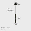 Modern minimalist copper black gold pendant light dining room