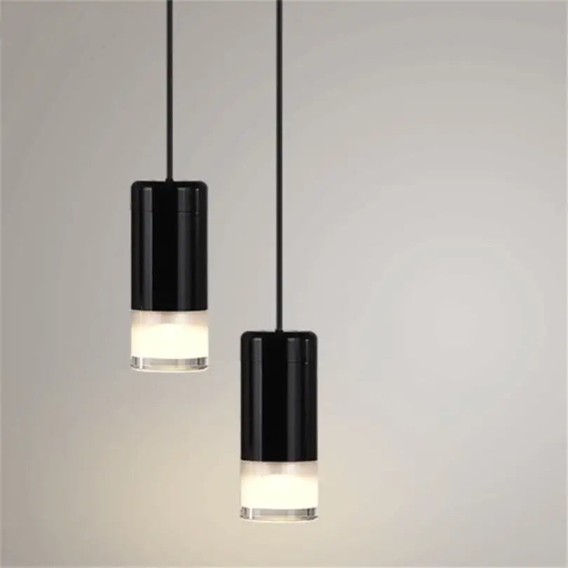 Modern minimalist decorbites black rope pendant lamp living room light