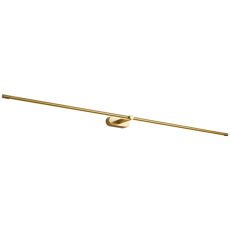 Modern minimalist gold led mirror light bathroom wall fixture