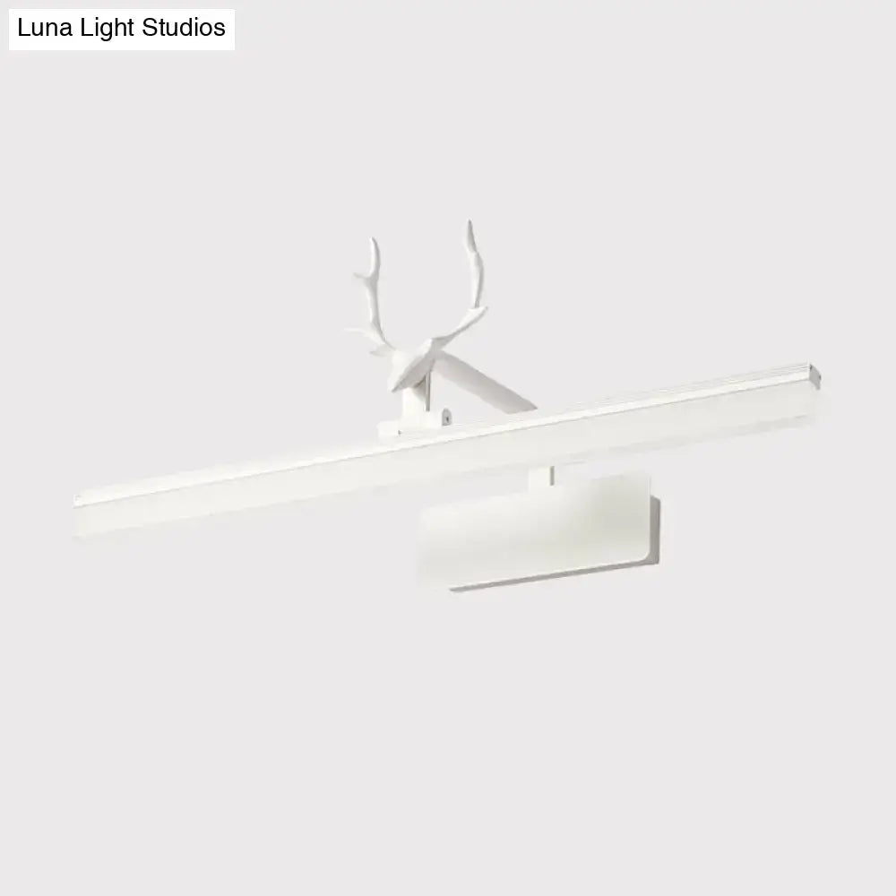 Modern minimalist white antler design led wall lamp bedroom light