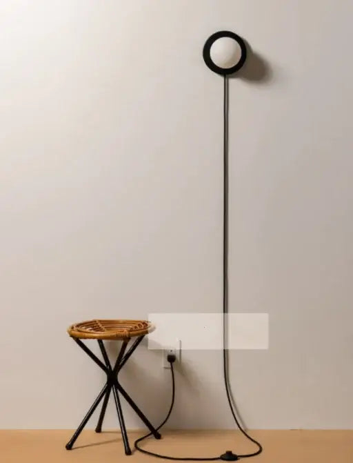 Modern minimalist white frosted glass ball wall light bedroom sconce