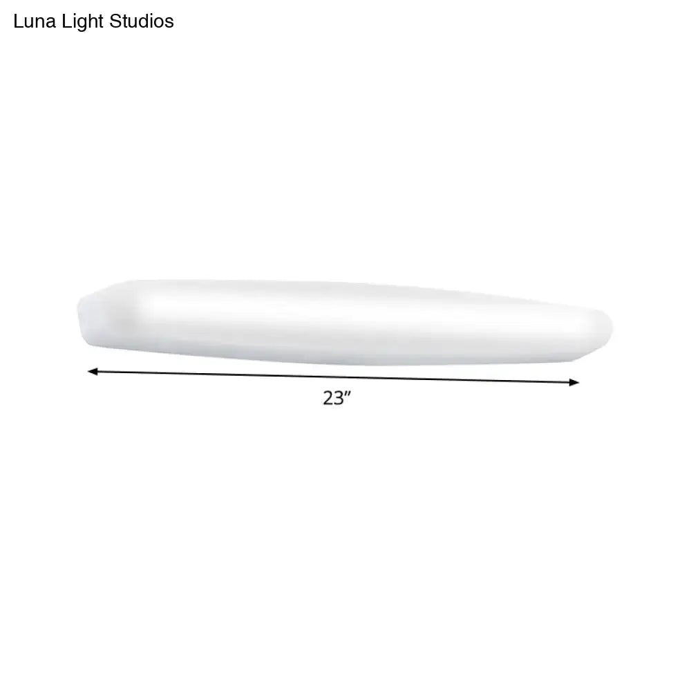 Modern minimalist white led wall light – bedroom warm white light