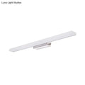 Modern minimalist white led wall light warm & white bathroom lamp