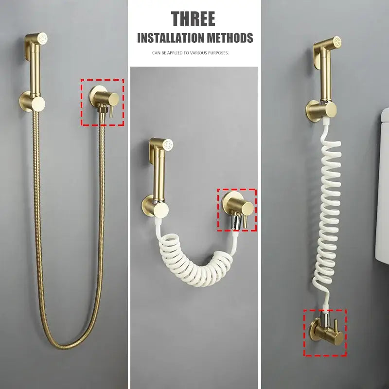 Modern multi finish decorbites brass triangle valve bathroom faucet