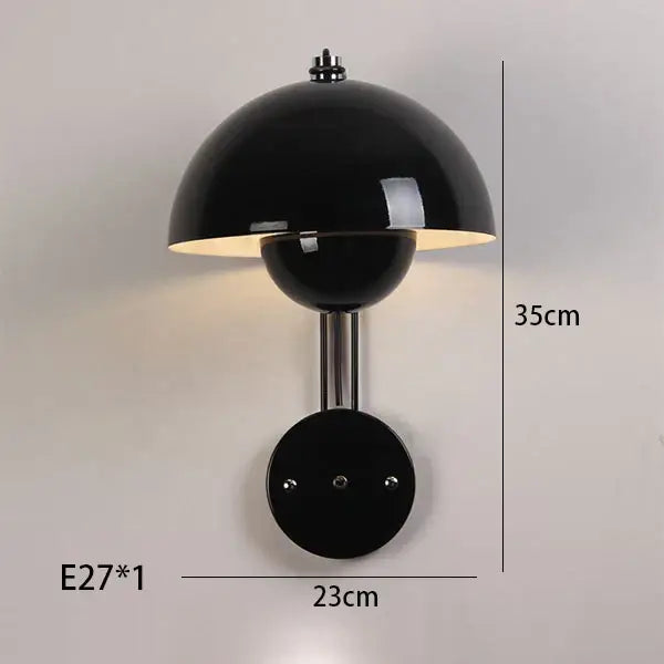 Modern mushroom colorful led bedside wall lamp for bedroom