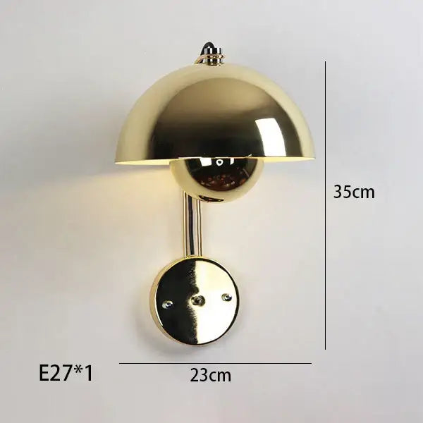 Modern mushroom colorful led bedside wall lamp for bedroom