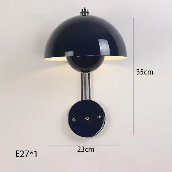 Modern mushroom colorful led bedside wall lamp for bedroom