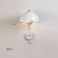 Modern mushroom colorful led bedside wall lamp for bedroom