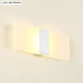 Modern oval rectangular convex led wall sconce bedroom light