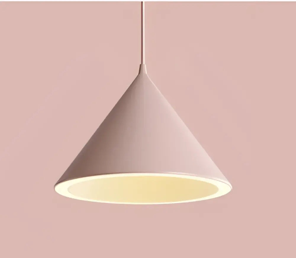 Modern pastel cone pendant light kitchen three lighting methods
