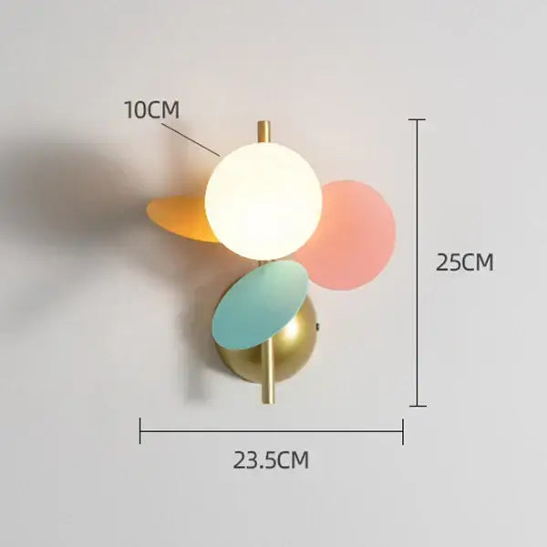 Modern pastel macaron acrylic wall lamp children’s bedroom night light
