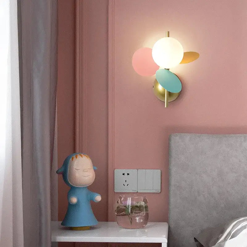 Modern pastel macaron acrylic wall lamp children’s bedroom night light