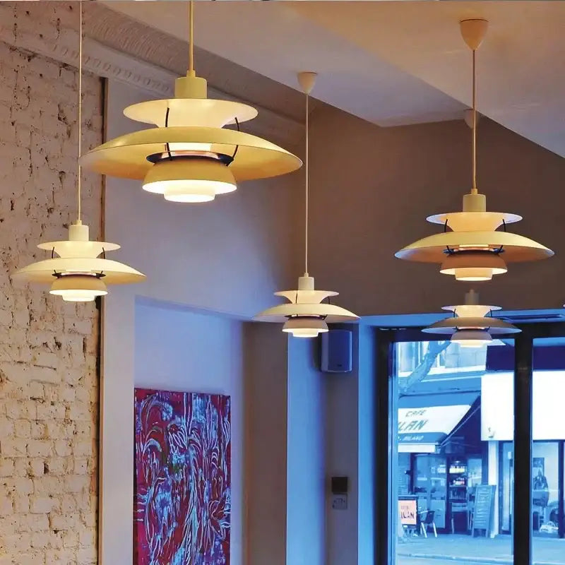Modern pastel tiered led chandelier pendant light for kitchen decor