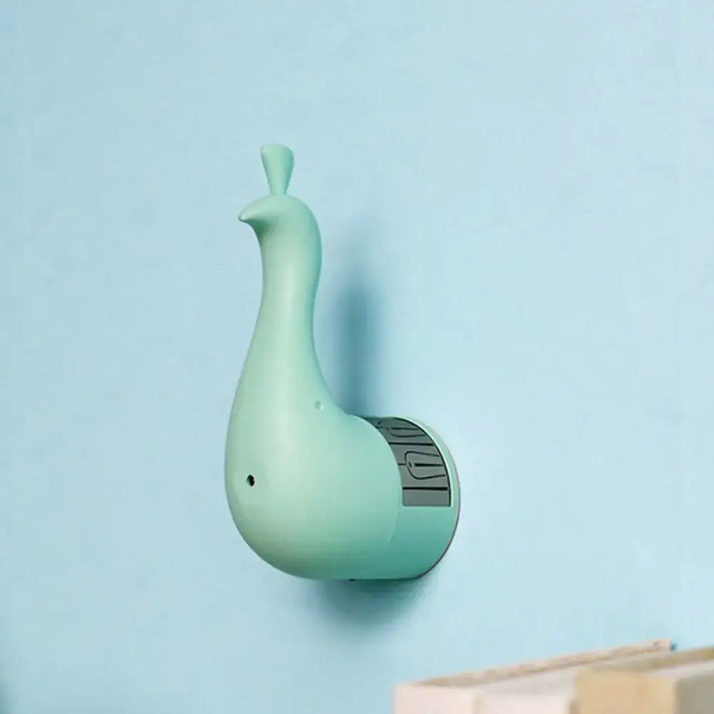 Modern peach peacock wall sconce bedroom rainbow projection light