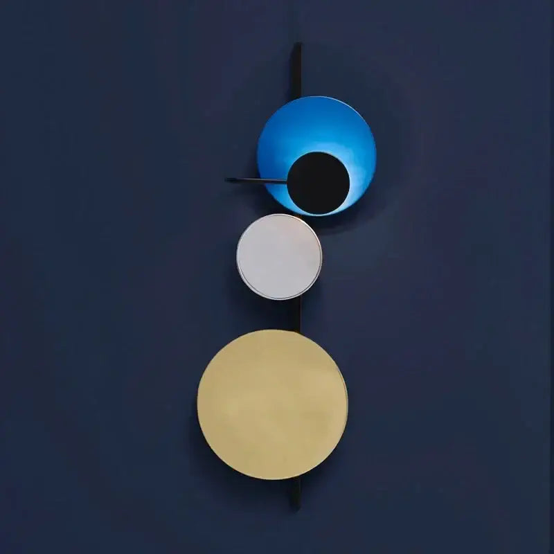 Modern pink silver & gold led wall lamp for bedroom decor